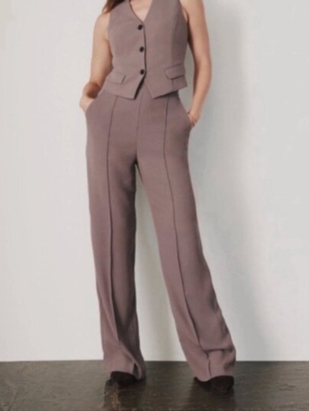 Spanx Carefree Crepe Trousers Smoke Size Medium